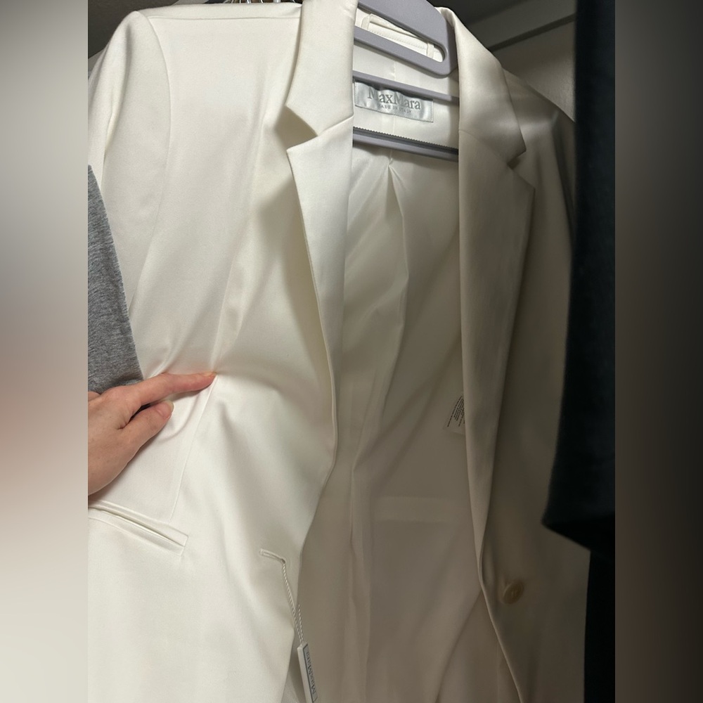 MaxMara white blazer new size 40